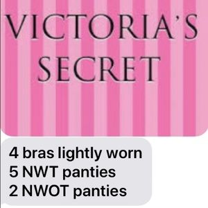 A lot of Victoria Secret, bras and panties